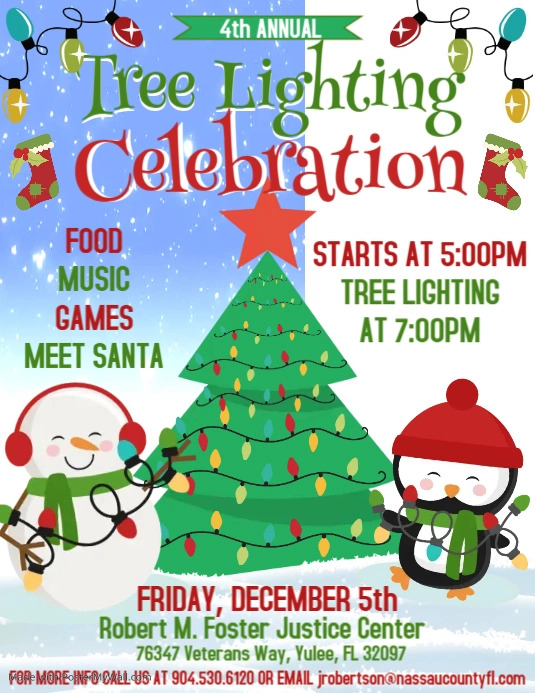 Copy of Tree Lighting | PosterMyWall