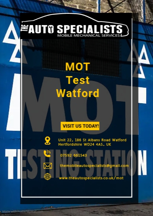 Looking for MOT Test in Watford or Nearby Areas? | PosterMyWall