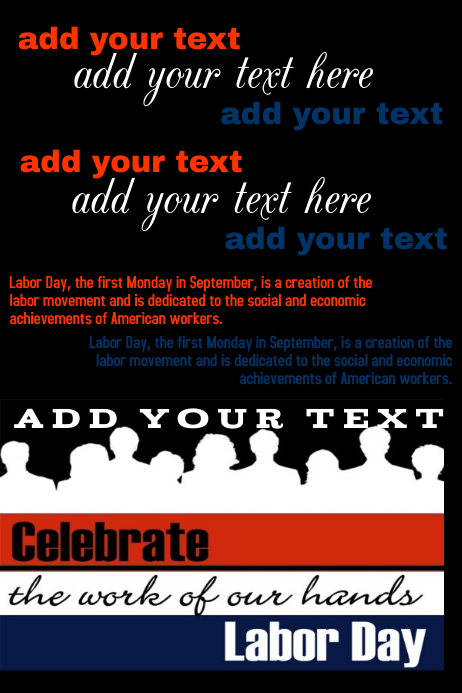 Labor Day Weekend Sale Event BUSINESS Holiday Flyer Poster template