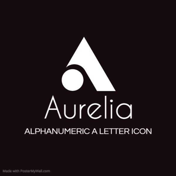 a alphanumeric icon logo template design