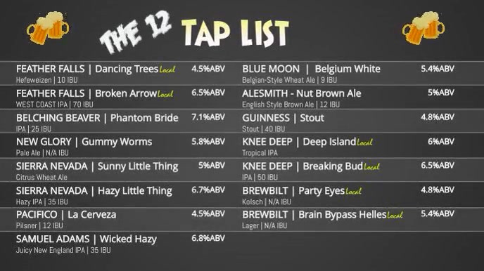 Tap_List | PosterMyWall