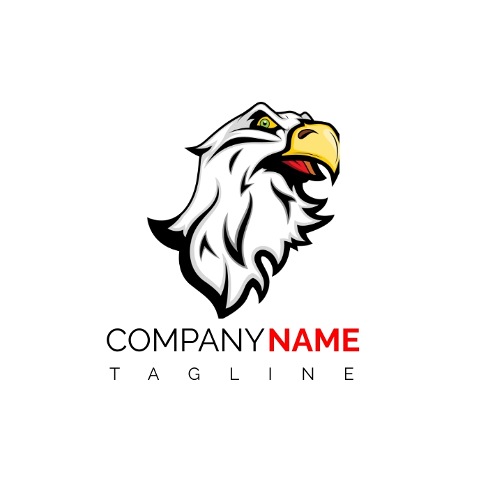 Eagle bird logo design template