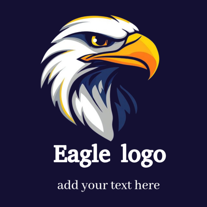 Blue Eagle Logo Design Template