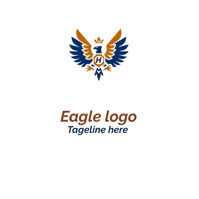 Eagle logo Logótipo template