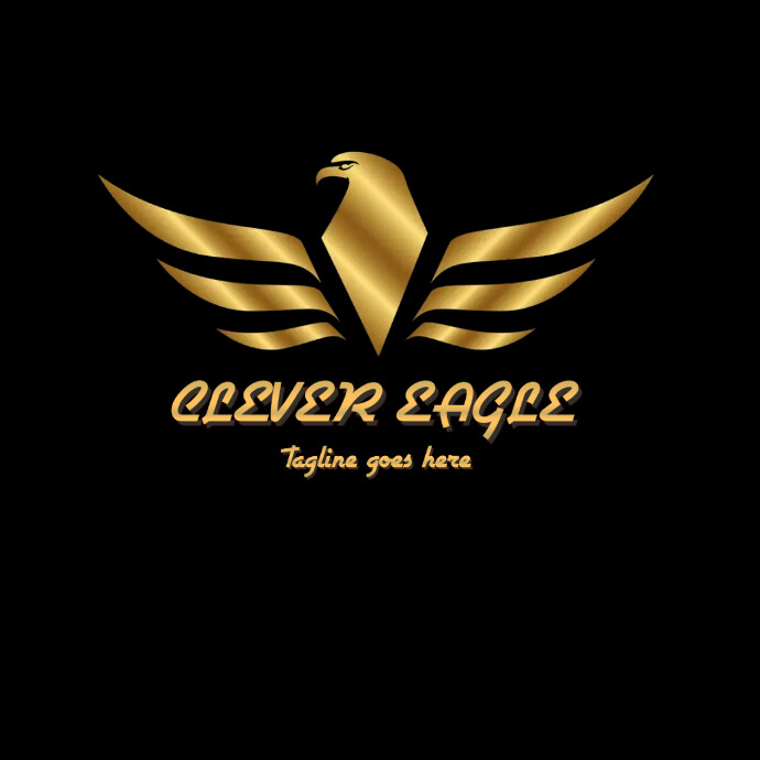 Eagle mascot,eagle minimal,eagle wings 3d log Logotyp template