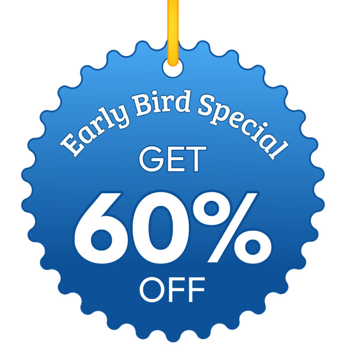 Early bird special discounts Template PosterMyWall