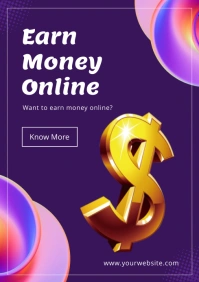 Earn Money Online A2 template