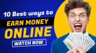 Earn Money Online Home YouTube Thumbnail Temp template
