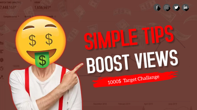 Copy of Earning Get Youtube Thumbnail Design | PosterMyWall