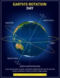 Earth's Rotation day Volante (Carta US) template