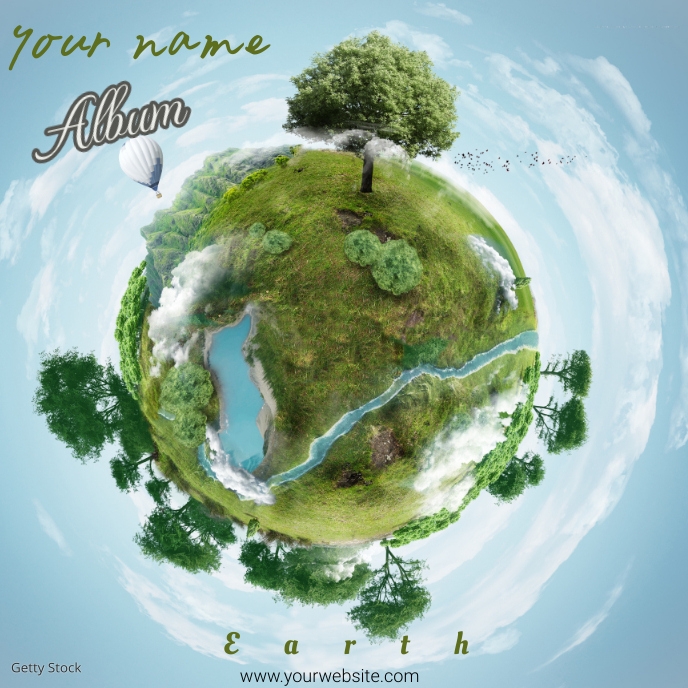 Earth File Cover Design Earth album cover Template | PosterMyWall