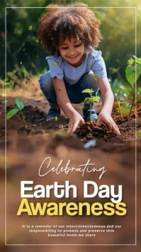 Earth Day, Earth Awareness Day, Save Earth Indaba yaku-Instagram template