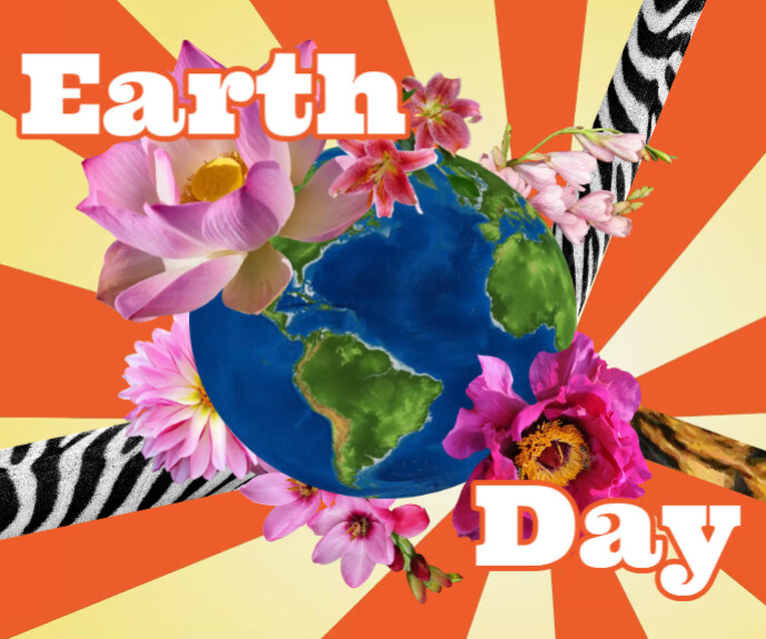 earth day, environment, go green, care planet Large Rectangle template