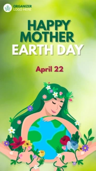 Earth Day Advert Instagram Story template