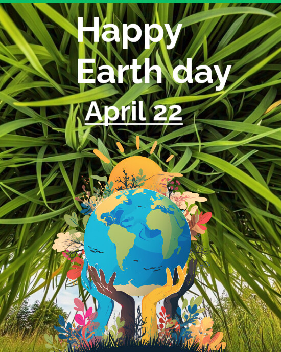 Earth day April 22 Instagram Portrait template