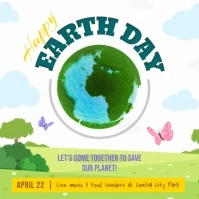 Earth Day Awareness Campaign Square Video template