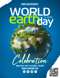 Earth Day Celebration Flyer template