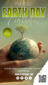 Earth Day Celebration Instagram Story Video template