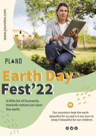 Earth Day A4 template