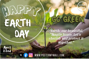 Earth Day Etiket template