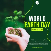 Earth Day Instagram na Post template