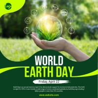 Green Earth Day Template Instagram Plasing