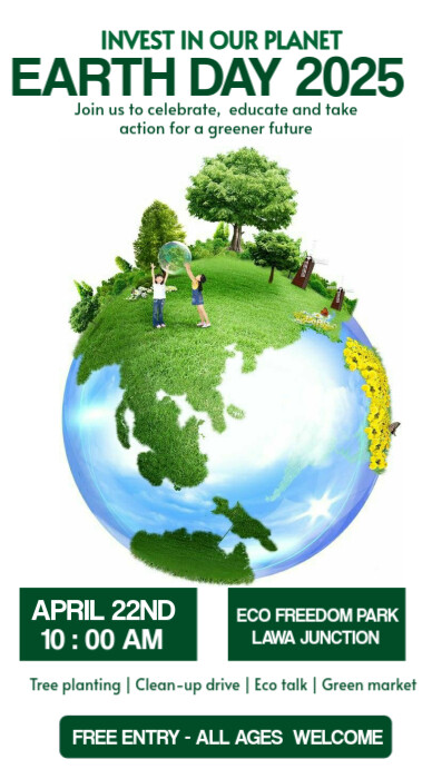 Earth day Instagram Story template