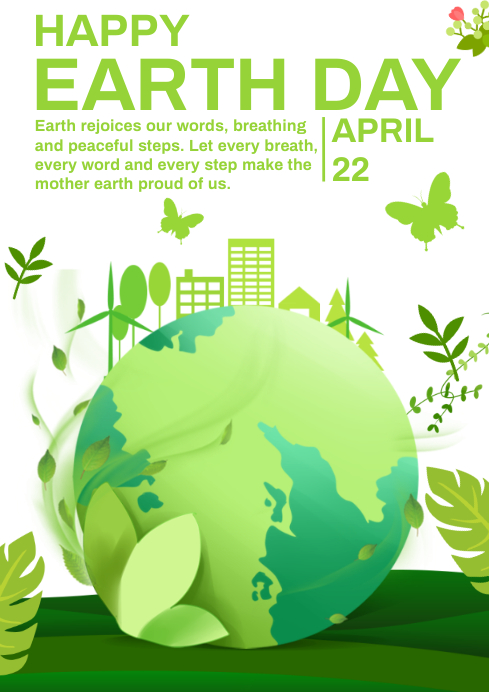 Sjabloon Aarde Dag | PosterMyWall