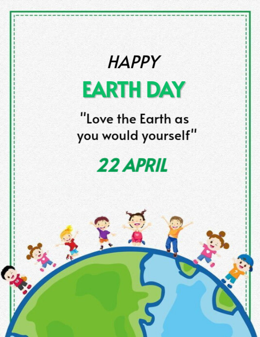 earth day Flyer (US Letter) template