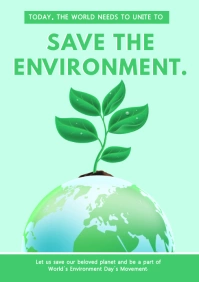 Earth Day A1 template