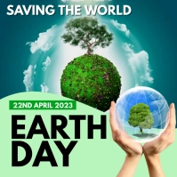Earth day Wpis na Instagrama template