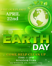 Earth Day Flyer Template Poster/Wallboard