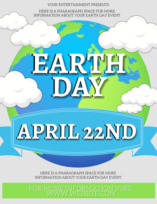 EARTH DAY FLYER Template PosterMyWall