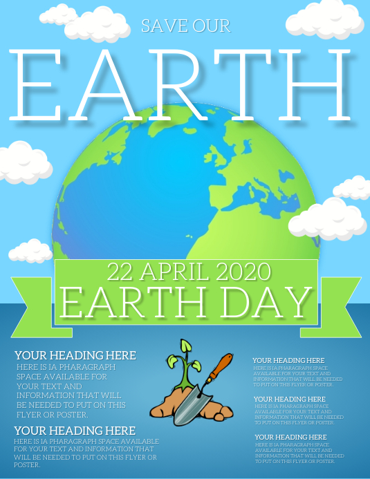 EARTH DAY FLYER Template PosterMyWall EARTH DAY FLYER Template PosterMyWall