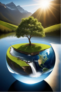 Earth Day Green Nature Backdrop Photography Background Eco Celebration Decor Banner 4 × 6 Fuß template