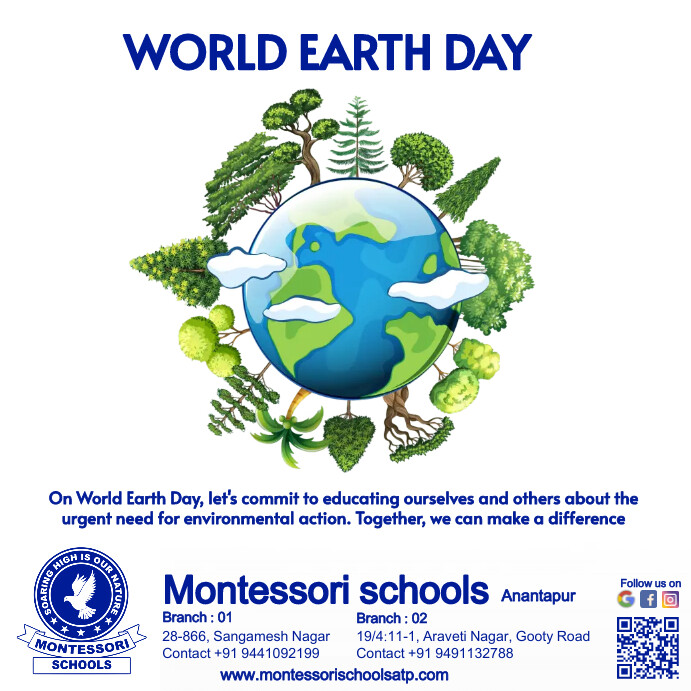 Earth day of Montessori (1) Template | PosterMyWall