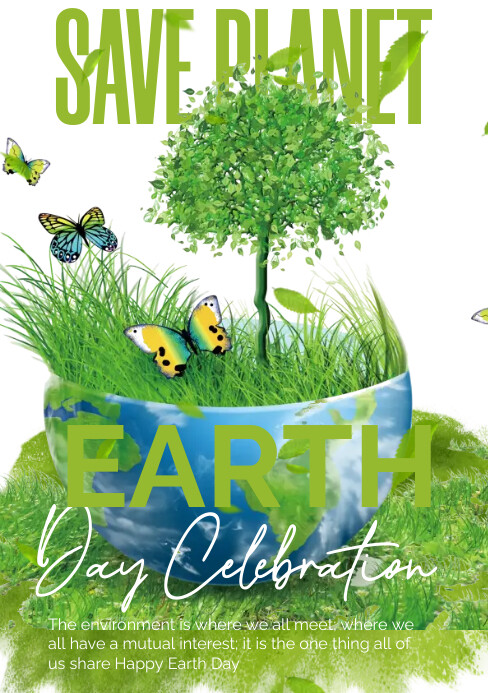 Earth Day Poster Template PosterMyWall