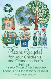 Earth day Recycle  Design Tabloïd template