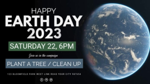 Earth Day Template งานแสดงผลงานแบบดิจิทัล (16:9)