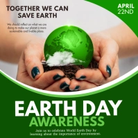 Green Earth Day Template Instagram Plasing