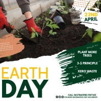Earth day template Square (1:1)