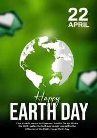 Earth day video A5 template