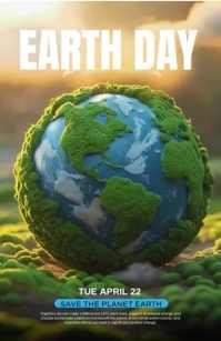 Earth day video template Tabloid