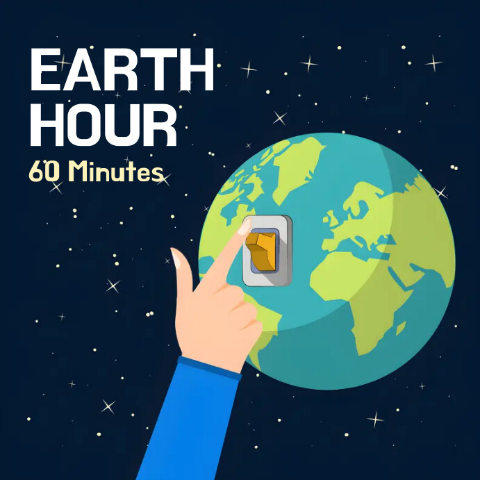 Earth Hour Poster Template PosterMyWall earth-hour-poster-template-postermywall