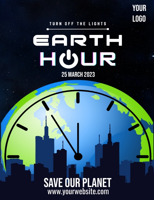 Earth Hour Poster Template PosterMyWall earth-hour-poster-template-postermywall