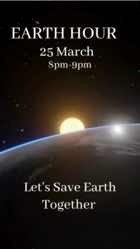 Earth Hour Video Template Instagram Reel