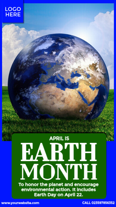 Earth Month Instagram Story template