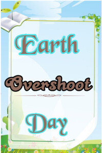 Earth overshoot day Poster template