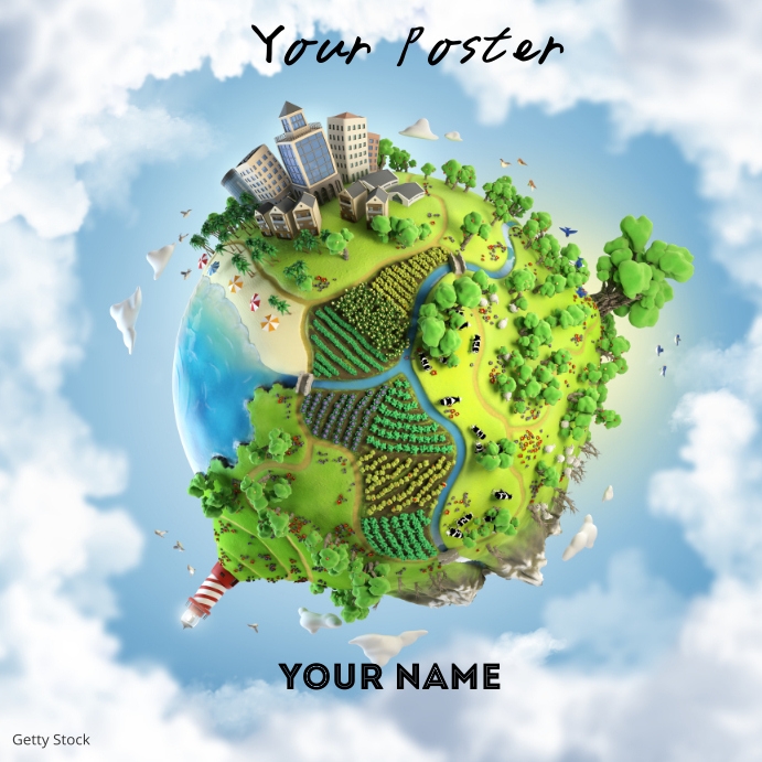 Earth Template | PosterMyWall