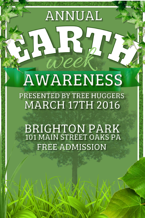 Earth week Template | PosterMyWall